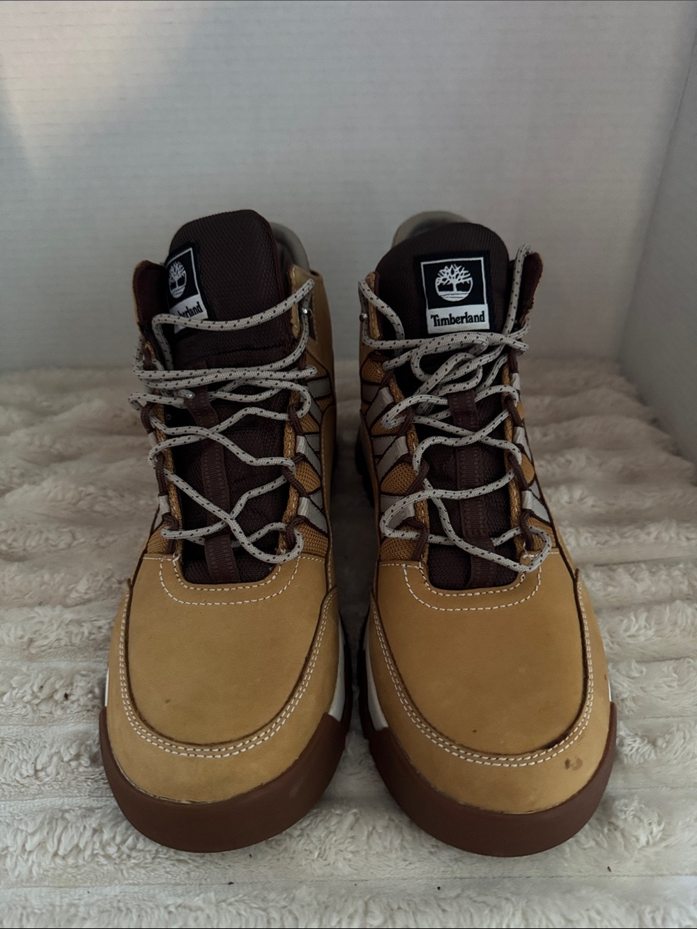 Timberland Wheat and Dark Brown Women’s Hiking Boots